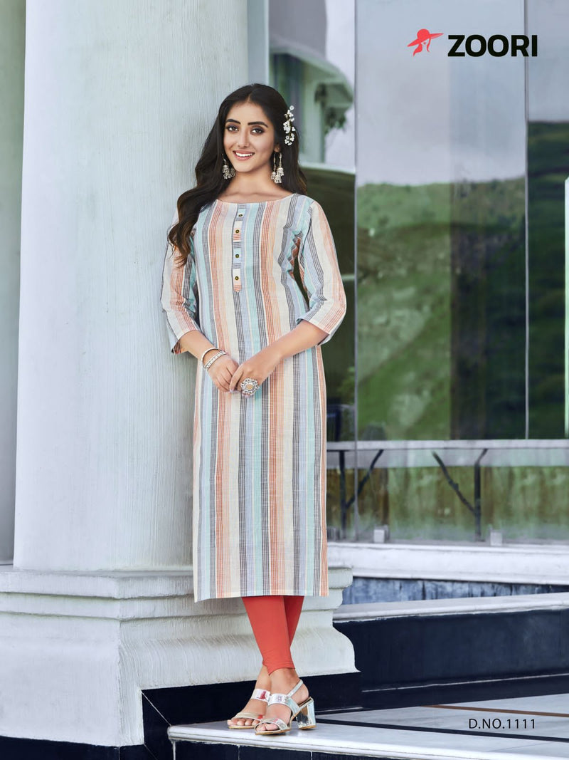 Zoori Akshara Vol 19 Rayon With Fancy Work Stylish Designer Casual look Fancy Kurti