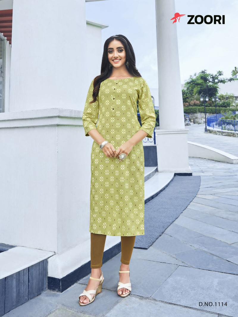 Zoori Akshara Vol 19 Rayon With Fancy Work Stylish Designer Casual look Fancy Kurti