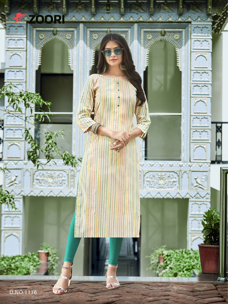 Zoori Akshara Vol 19 Rayon With Fancy Work Stylish Designer Casual look Fancy Kurti