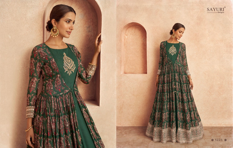 Sayuri Designs Dno 5225 To 5228 Georgette With Heavy Beautiful Work Stylish Designer Fancy Lehenga
