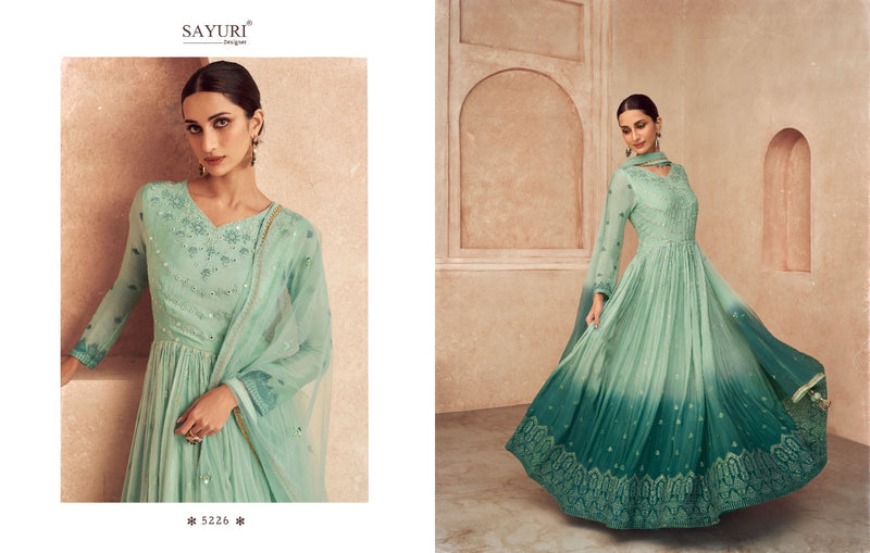 Sayuri Designs Dno 5225 To 5228 Georgette With Heavy Beautiful Work Stylish Designer Fancy Lehenga