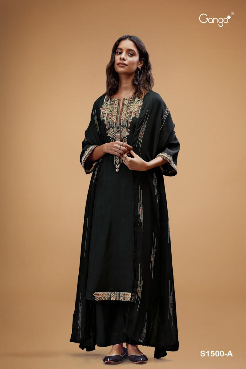 Ganga Dno 1500 Silk With Heavy Beautiful Work Stylish Designer Fancy Salwar Kameez