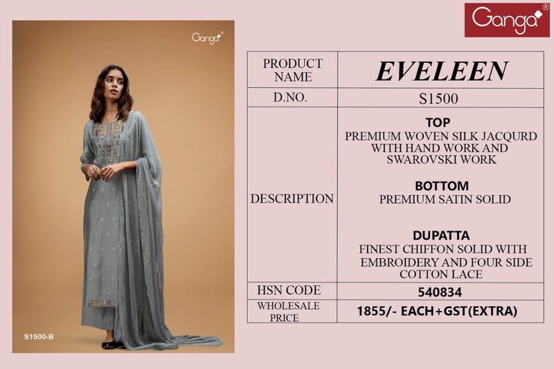 Ganga Dno 1500 Silk With Heavy Beautiful Work Stylish Designer Fancy Salwar Kameez