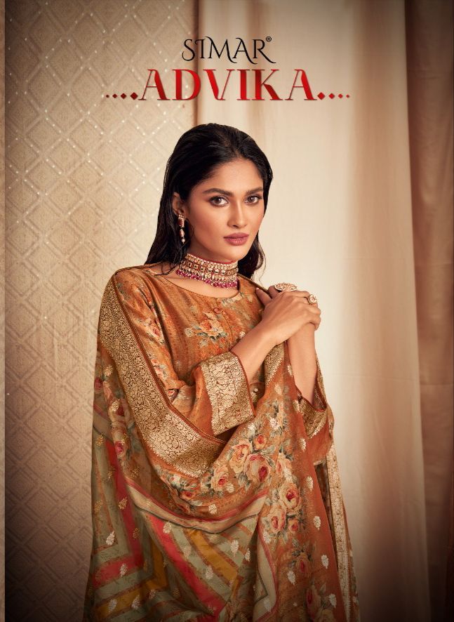 Glossy Advika Dno 9000 To 9007 Organza With Heavy Beautiful Work Stylish Designer Attractive Look salwar Kameez