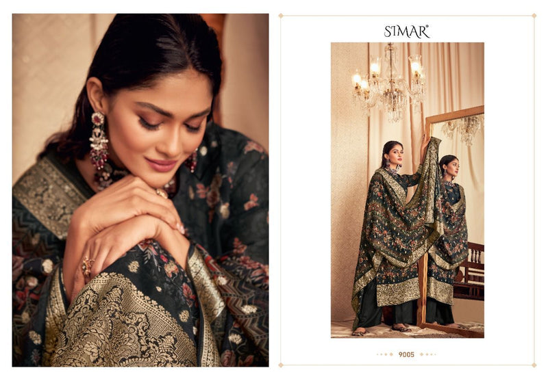 Glossy Advika Dno 9000 To 9007 Organza With Heavy Beautiful Work Stylish Designer Attractive Look salwar Kameez