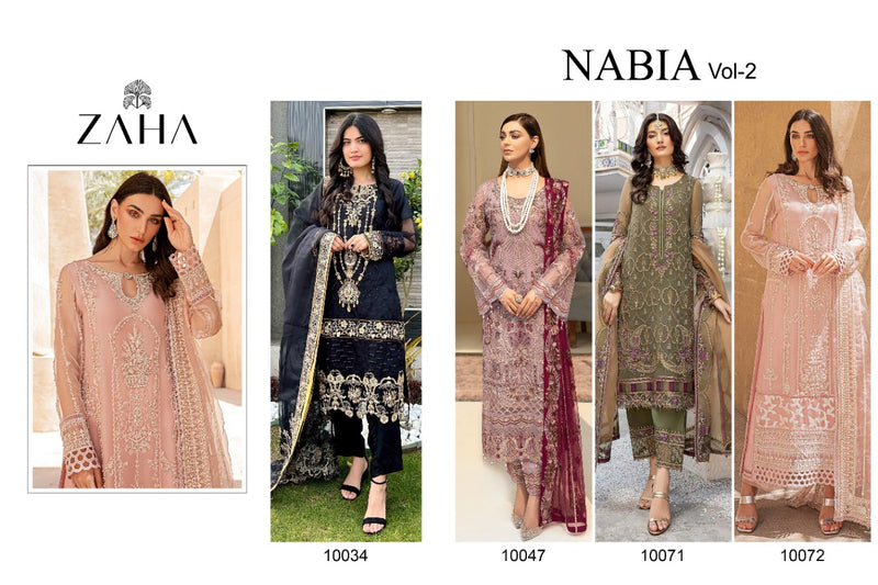 Zaha Nabia Vol 2 Georgette With Beautiful Work Stylish Designer Fancy Pakistani Salwar Kameez