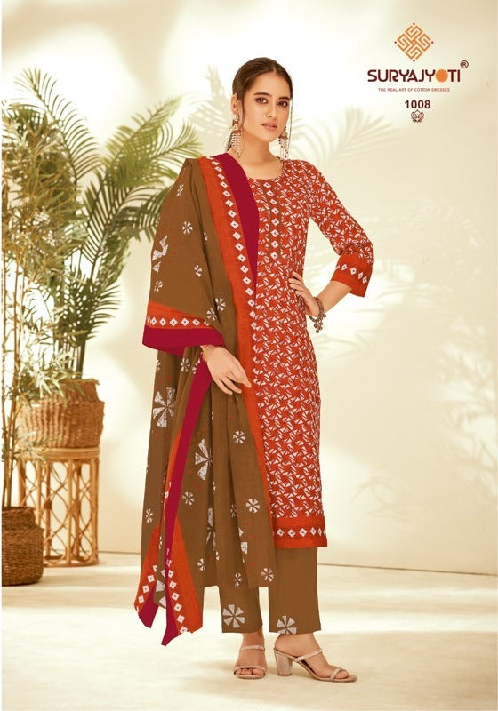 Suryajyoti Batik Vol 1 Pure Cotton With Heavy Printed Work Stylish Designer Fancy Kurti