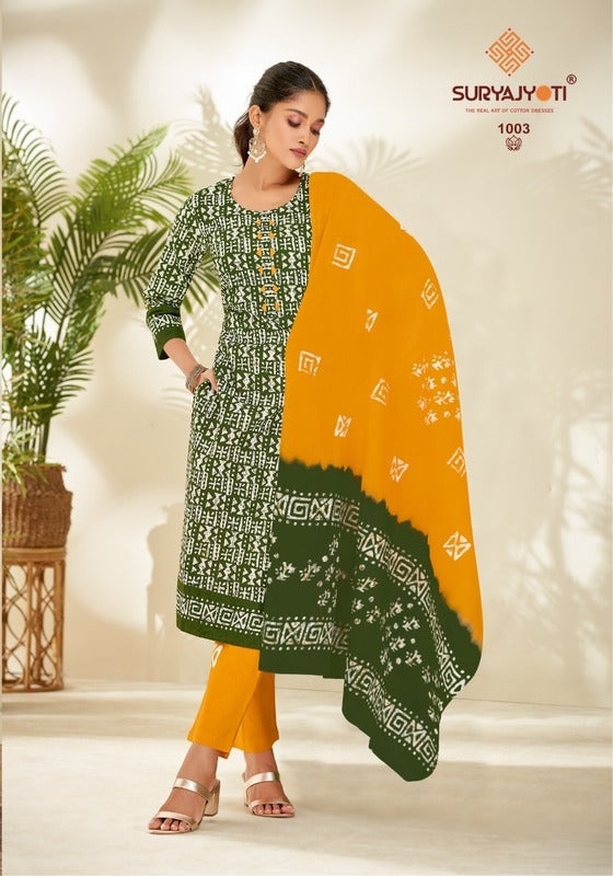Suryajyoti Batik Vol 1 Pure Cotton With Heavy Printed Work Stylish Designer Fancy Kurti