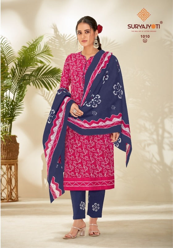 Suryajyoti Batik Vol 1 Pure Cotton With Heavy Printed Work Stylish Designer Fancy Kurti