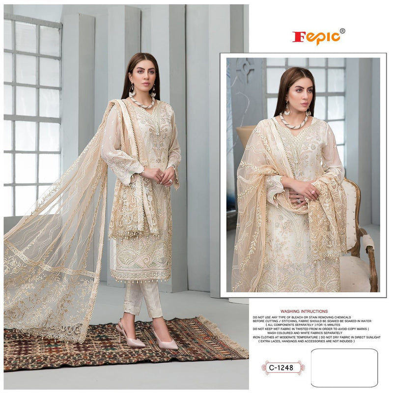 Fepic Rosemeen C 1248 Georgette With Heavy Beautiful Work Stylish Designer Party Wear Salwar Kameez