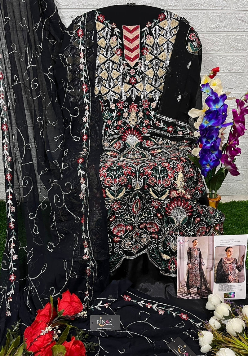 Rinaz Fashion Gold Vol 21 Georgette With Heavy Beautiful Work Stylish Designer Wedding Look Salwar Kameez