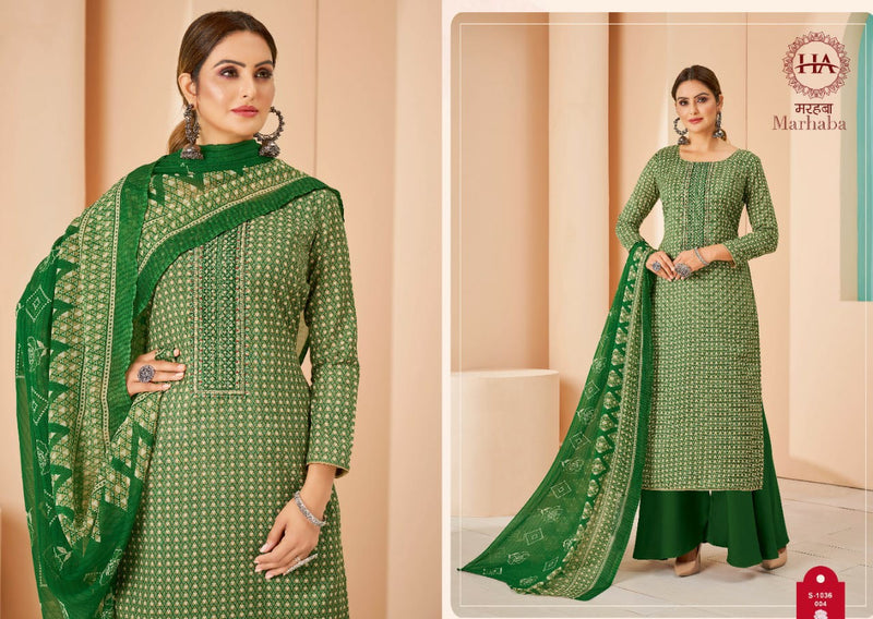 Alok Suit Marhaba Pure cotton With Heavy Embroidery Work stylish Designer Festive Wear Salwar Kameez