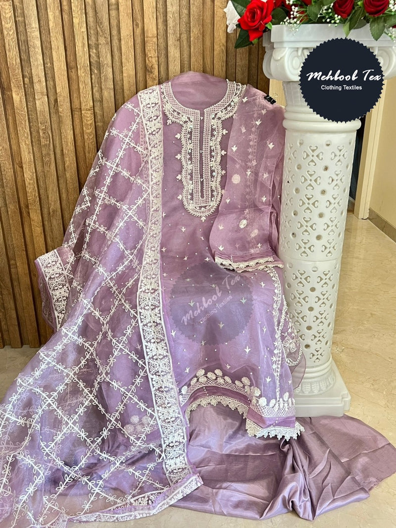 Mehboob Tex Dno 1006 Organza With Heavy Beautiful Work Stylish Designer Festive Wear Salwar Kameez