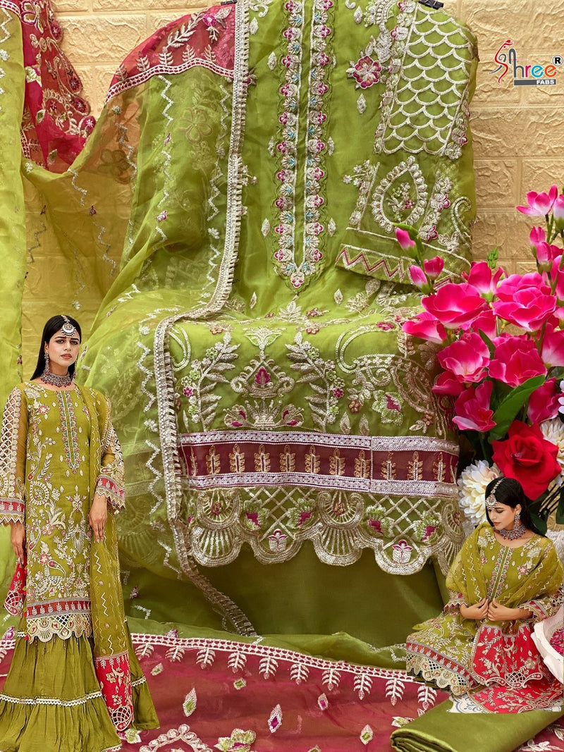 Shree Fabs Dno K 1672 Organza With Heavy Beautiful Work Stylish Designer Pakistani Fancy Salwar Kameez