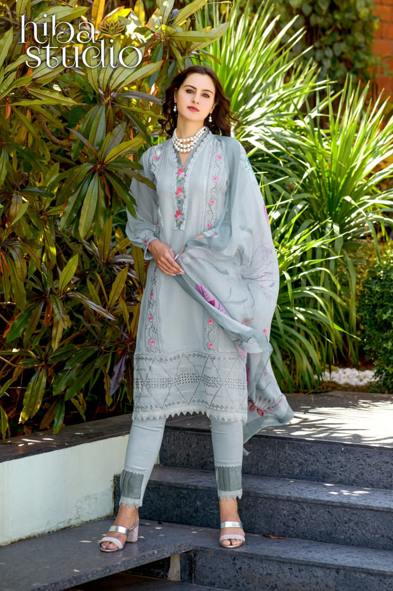 Hiba Studio Lpc 60 Georgette With Heavy Beautiful Work Stylish Designer Fancy Kurti