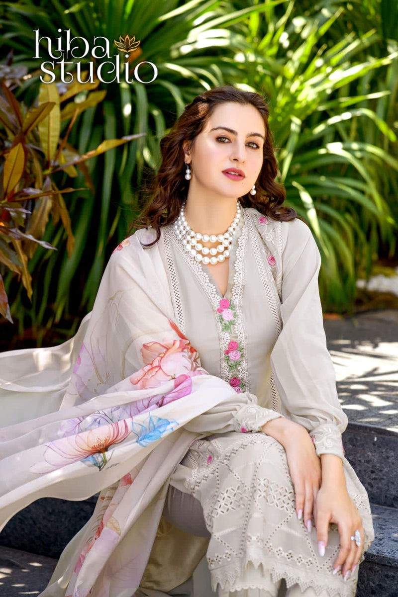 Hiba Studio Lpc 60 Georgette With Heavy Beautiful Work Stylish Designer Fancy Kurti