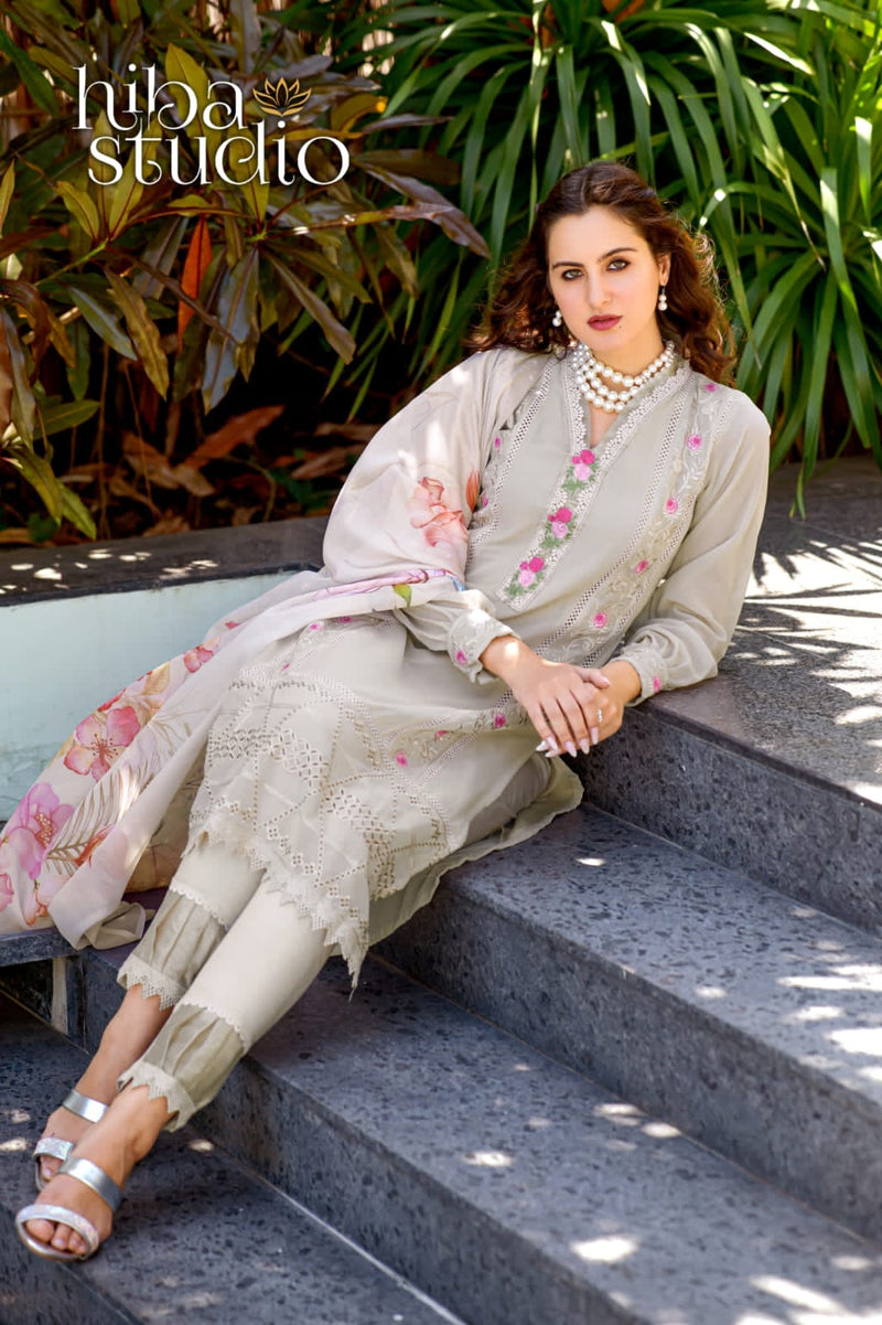 Hiba Studio Lpc 60 Georgette With Heavy Beautiful Work Stylish Designer Fancy Kurti