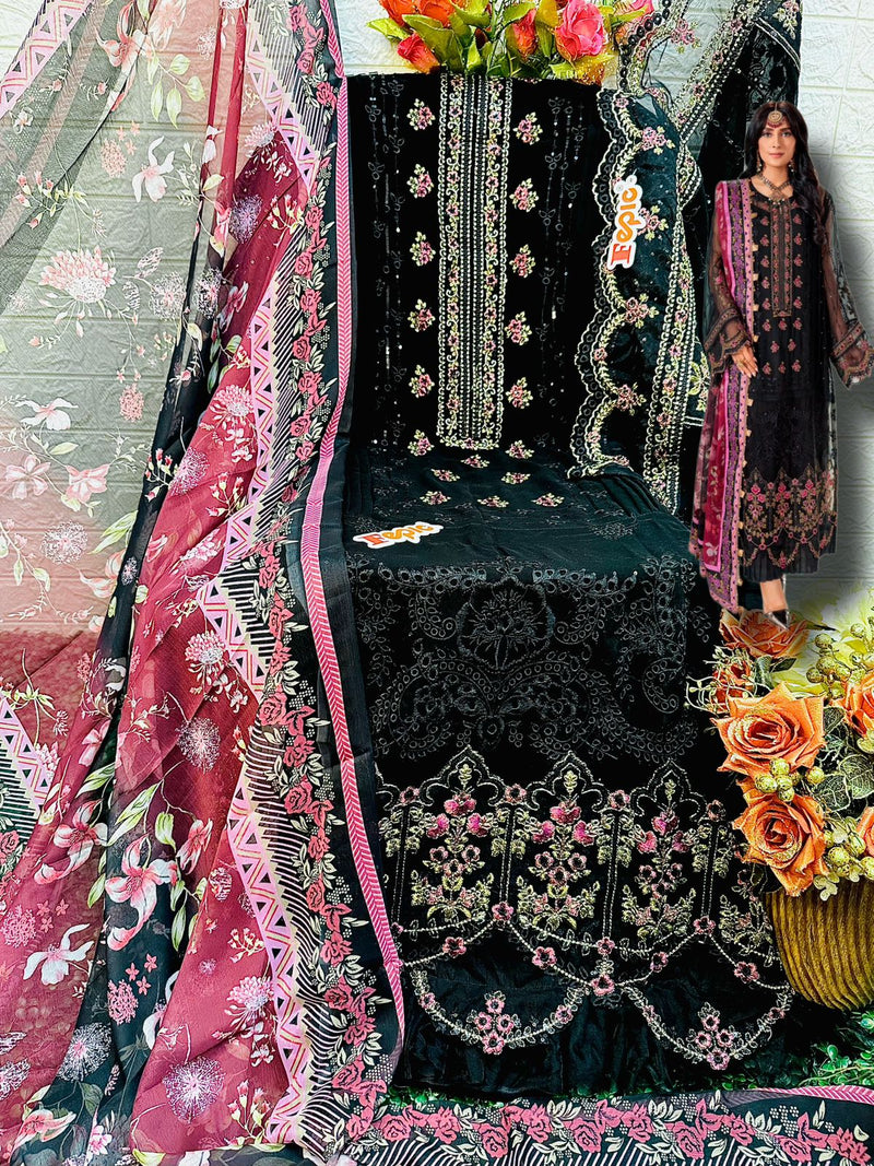 Fepic Suit C 1527 Georgette Embroidered Work Pakistani Salwar Kameez