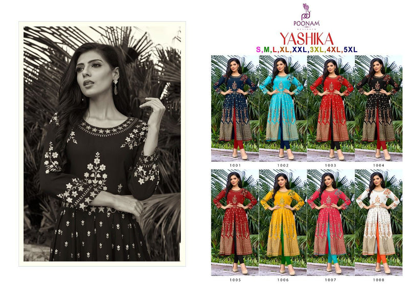 Poonam Designer Yashika Rayon Casual Wear Kurti