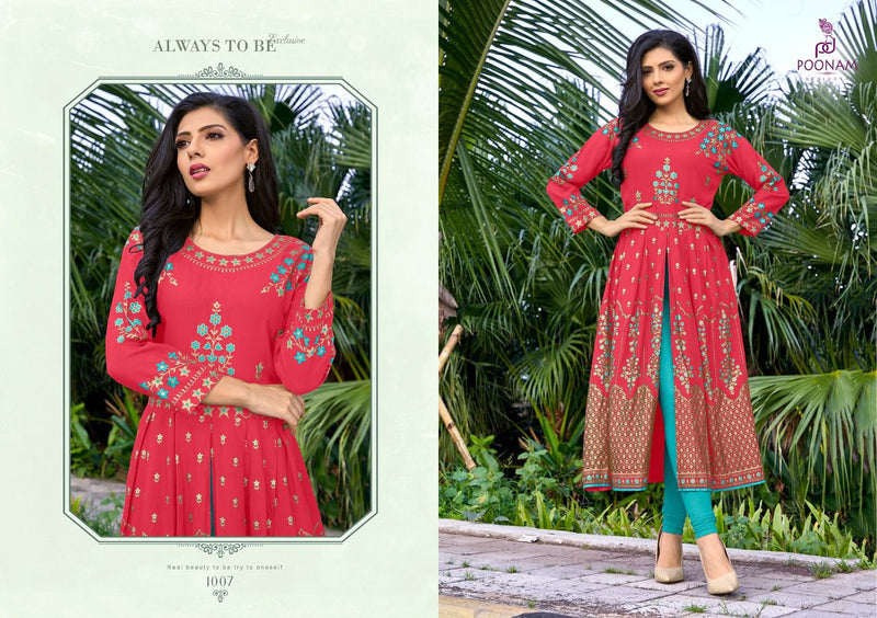 Poonam Designer Yashika Rayon Casual Wear Kurti