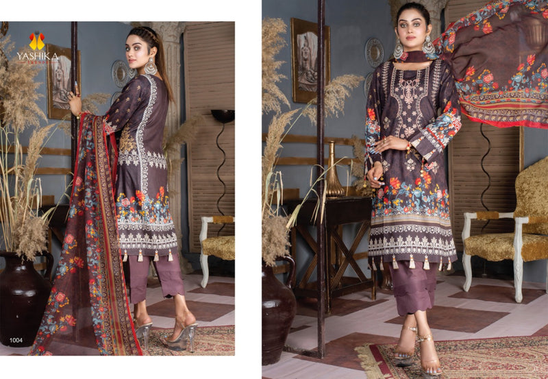Yashika Trends Amira B Vol 1 Heavy Cambric Cotton Karachi Style Dress Material  Salwar Suits