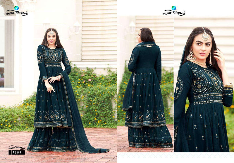 Your Choice Biba Blooming Georgette Designer Wear Salwar Kameez