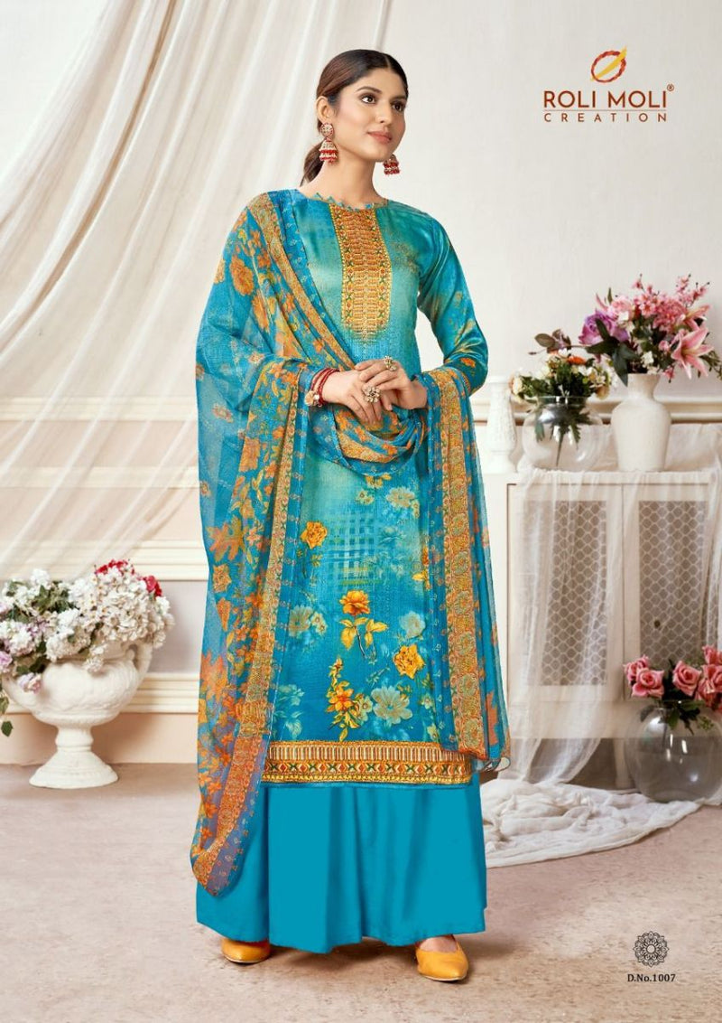 Roli Moli Creation Zaara Jam Cotton Fancy Digital Printed Festive Wear Salwar Suits