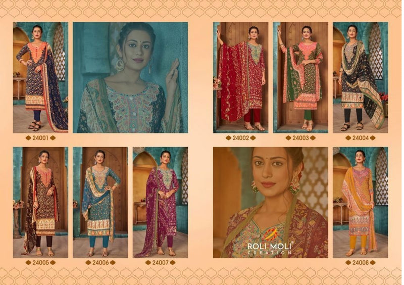 Roli Moli Creation Zara Vol 4 Jam Cotton Digital Printed Party Wear Salwar Suits
