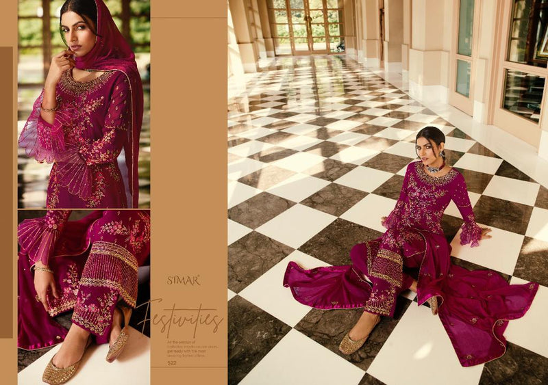 Simar Zaina Georgette Desiner Wear Stylish Salwar Suit