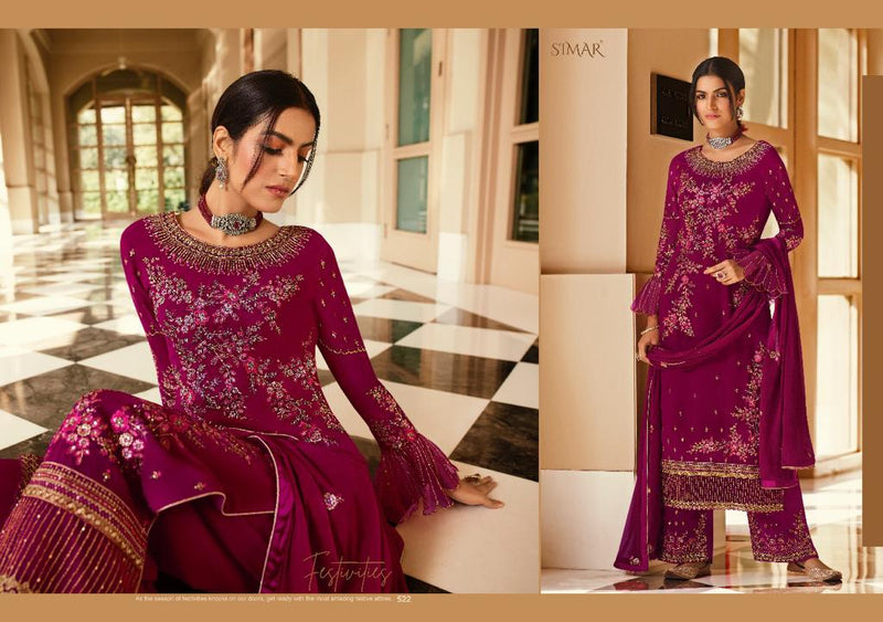 Simar Zaina Georgette Desiner Wear Stylish Salwar Suit