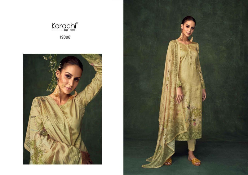 Kesar Karachi Prints Zara Jam Satin Digital Printed Party Wear Salwar Suits