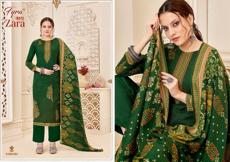 Fyra Zara Pashmina With Fancy Printed Work Stylish Designer Party Wear Salwar Kameez