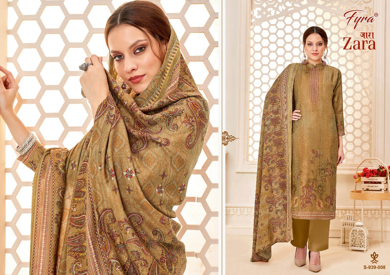Fyra Zara Pashmina With Fancy Printed Work Stylish Designer Party Wear Salwar Kameez