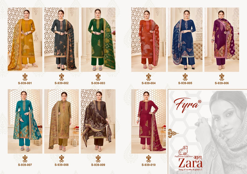 Fyra Zara Pashmina With Fancy Printed Work Stylish Designer Party Wear Salwar Kameez