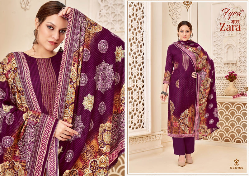 Fyra Zara Pashmina With Fancy Printed Work Stylish Designer Party Wear Salwar Kameez