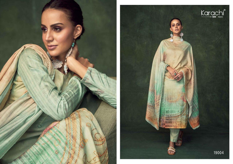 Kesar Karachi Prints Zara Jam Satin Digital Printed Party Wear Salwar Suits