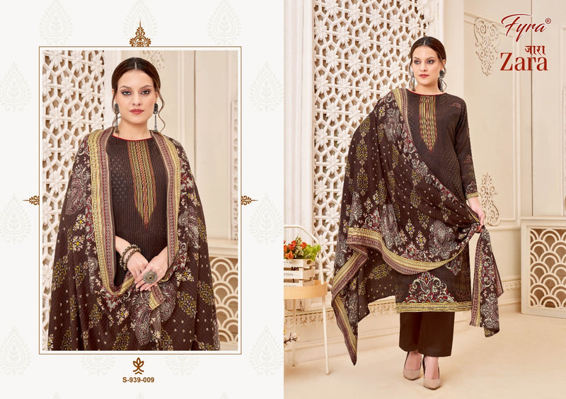 Fyra Zara Pashmina With Fancy Printed Work Stylish Designer Party Wear Salwar Kameez