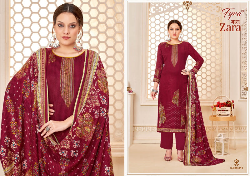 Fyra Zara Pashmina With Fancy Printed Work Stylish Designer Party Wear Salwar Kameez
