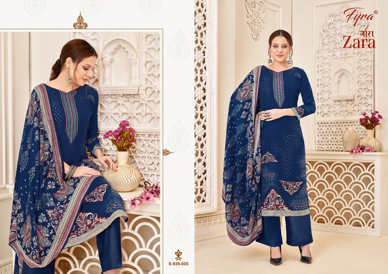 Fyra Zara Pashmina With Fancy Printed Work Stylish Designer Party Wear Salwar Kameez