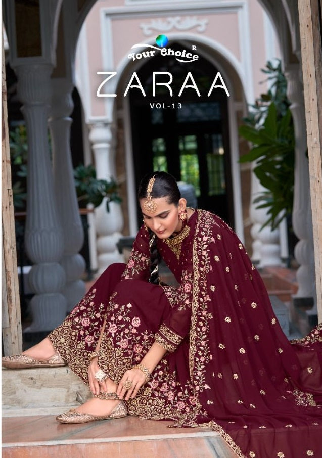 Your Choice Zaraa Vol 13 Georgette Fancy Designer Partywear Salwar Kameez