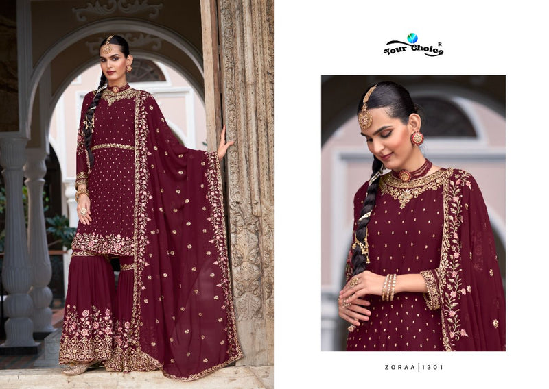 Your Choice Zaraa Vol 13 Georgette Fancy Designer Partywear Salwar Kameez