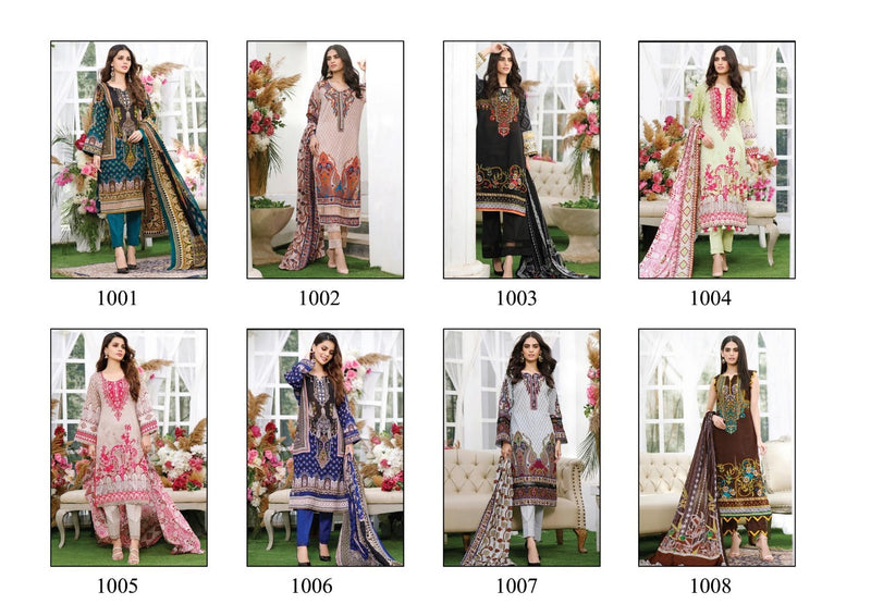 Gull Ahmed Zareen Jam Satin Designer Pakistani Style Digital Print Salwar Suits