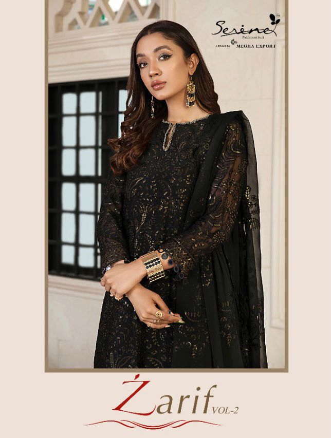 Serene Zarif Vol 2 Fox Georgette Designer Pakistani Style Party Wear Salwar Suits