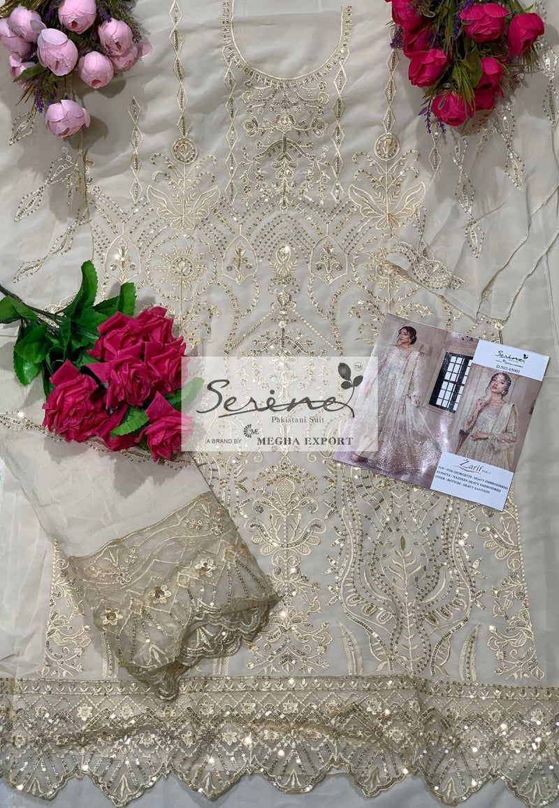 Serene Zarif Vol 2 Fox Georgette Designer Pakistani Style Party Wear Salwar Suits