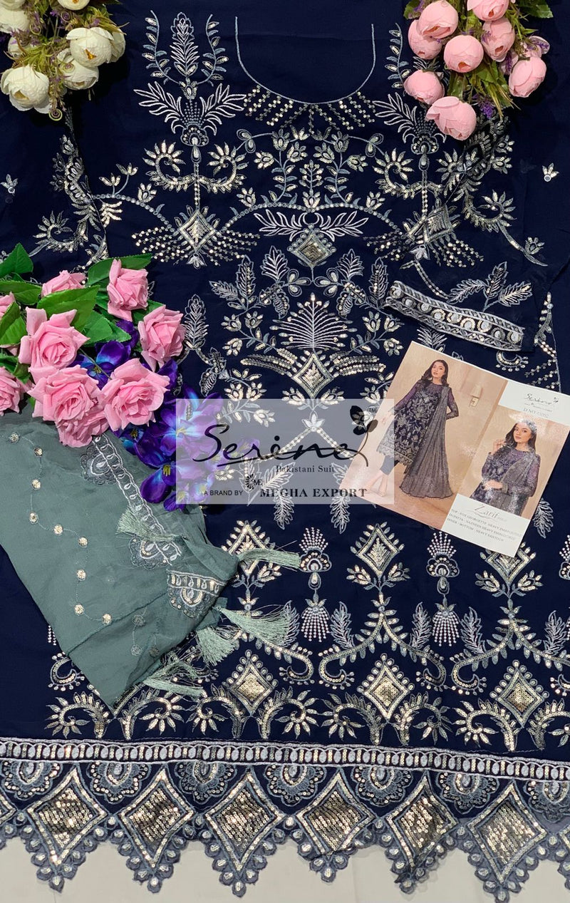 Serene Zarif Vol 2 Fox Georgette Designer Pakistani Style Party Wear Salwar Suits