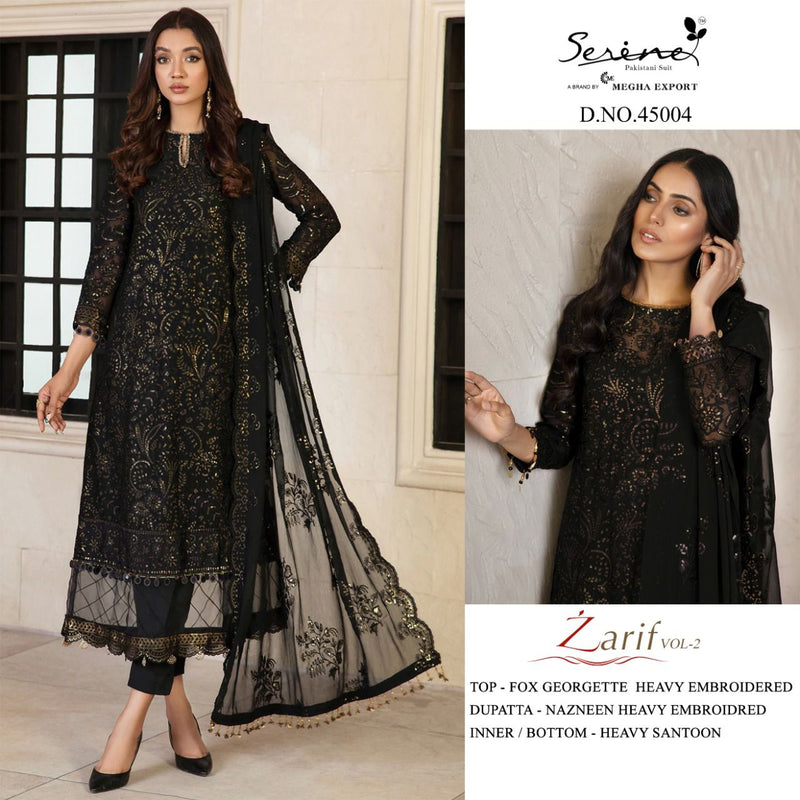 Serene Zarif Vol 2 Fox Georgette Designer Pakistani Style Party Wear Salwar Suits