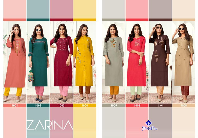 Jinesh Nx Zarina Viscose Fancy Stylish Festive Wear Kurtis