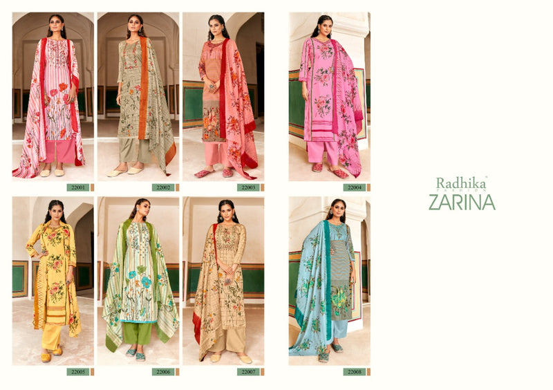 Radhika Fashion Azara Zarina Embroidered Jam Cotton Festive Wear Salwar Suits