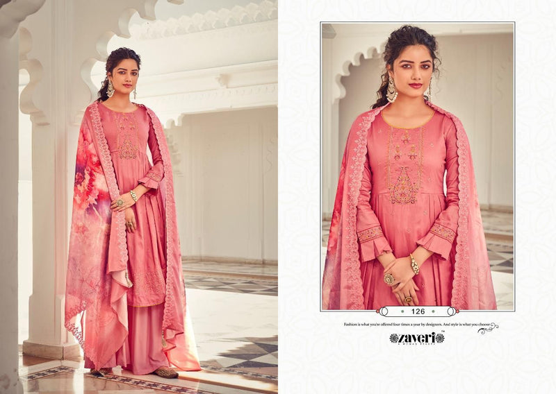 Zaveri Fashion Falguni Pure Jam cotoon Heavy embroidery work Salwar Kameez