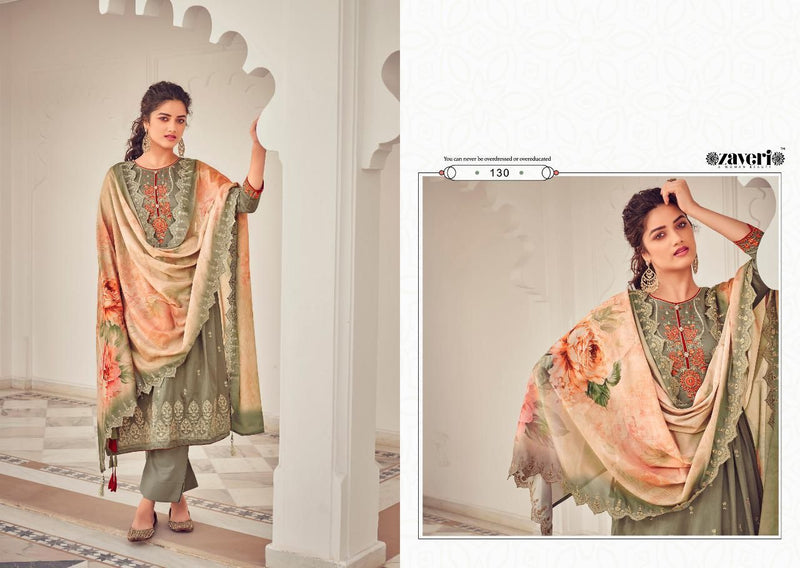 Zaveri Fashion Falguni Pure Jam cotoon Heavy embroidery work Salwar Kameez